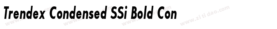 Trendex Condensed SSi Bold Condensed字体转换